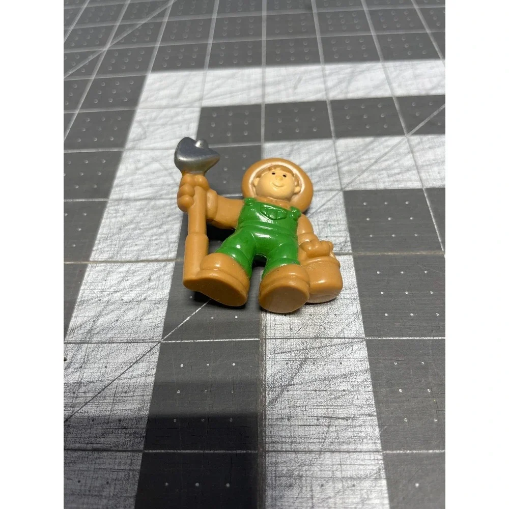Vintage Lincoln‎ Logs Farmer in Green Overalls Frontier Farm Replacement